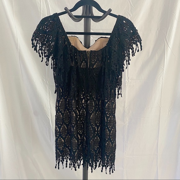 Stone cold fox Iowa lace off the shoulder dress - Picture 2 of 3